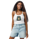 Blind Penguin "Peel to Reveal"  micro-rib tank top